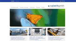 Desktop Screenshot of cs-plastik.de