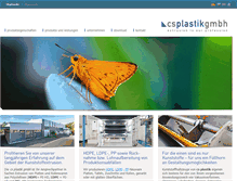 Tablet Screenshot of cs-plastik.de